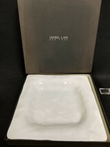 S431.【未使用】IZABEL LAM プレート 白磁 スクエア ホワイト 洋食器 お皿/80_画像1