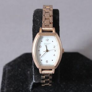 美品 MARGARET HOWELL idea 腕時計 稼働 B036-T022146 35g レディース ゴールド ソーラー ウォッチ ホワイト文字盤 #N※726の画像1