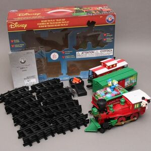 未使用 ディズニー クリスマストレイン セット ミッキー ドナルド 電池駆動 機関車 おもちゃ レディトゥプレイ Lionel #120〇006/k.d