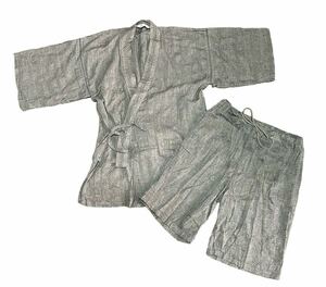  jinbei * Samue top and bottom set Japanese clothes peace Hattori shop put on men's man M size 
