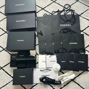 CHANEL シャネル ショッパー 空箱 BOX 空き箱 ブランド箱 リボン CHANELリボン 空箱まとめの画像1