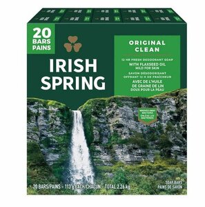 この香りが人気！！　Irish Spring アイリッシュスプリング オリジナル 固形石鹸 20個