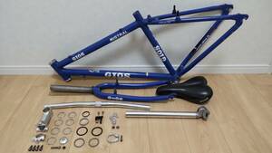 自転車　GIOS MISTRAL　フレーム　フォーク　シートポスト　サドル　ステム　ハンドルバー　ヘッドパーツ　コラムスペーサー　他　中古品