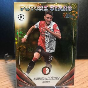 【Santiago Gimenez】2023-24 Topps UEFA Club Competitions Gold Starball Foil Future Stars