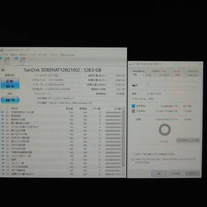 【2台まとめ売り/検品済み】SanDisk SSD 128GB SD8SNAT / INTEL SSD 180GB SSDSCKKF180H6H (使用時間：99h/161h) 管理:f-91の画像2