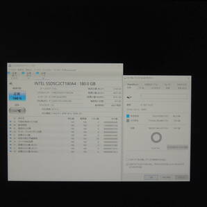 【2台まとめ売り/検品済み】INTEL SSD 80GB 180GB SSDSC2BW080A4 / SSDSC2CT180A4 (使用時間：784h/4602h)管理:s-42の画像3