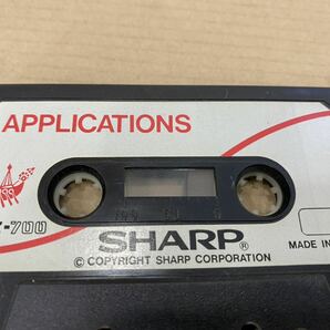 SHARP Hu-BASIC MZ-700 パソコンゲームソフト APPLICATIONS カセットソフトの画像2