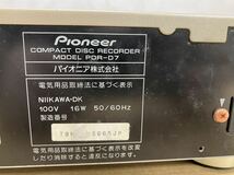 PIONEER パイオニア CDプレーヤー コンパクトディスクレコーダー PDR-D7_画像9