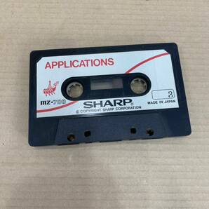 SHARP Hu-BASIC MZ-700 パソコンゲームソフト APPLICATIONS カセットソフトの画像1