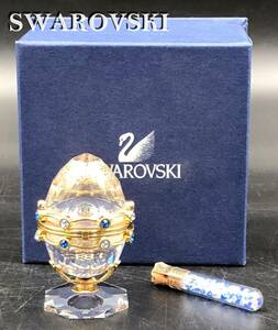 7701705-2【未使用】SWAROVSKI/スワロフスキー/2004年/限定品/廃盤品/Secrests/エッグゴールドコーティング ガーランド/インテリア/置物