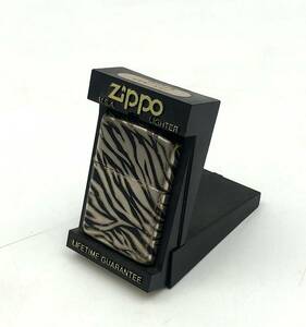 7701704-4【中古品】ZIPPO/アーマーケース/ゼブラ柄/喫煙具/ジッポ/ジッポー