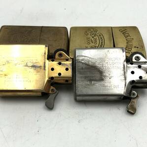 7702709-2【ZIPPO】Zippo/ジッポー/オイルライター/ゴールド/ジャックダニエル/ベネチアン/唐草模様/2点セットの画像9