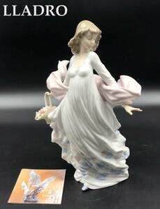 7703001-2【LLADRO】リヤドロ/春の輝き/花と少女/フィギュリン/30cm/美品