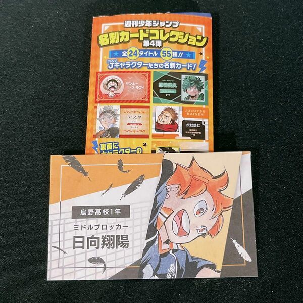 ハイキュー 日向翔陽 「週刊少年ジャンプ」名刺カードコレクション　第4弾　