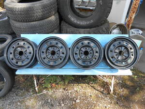  Nissan Bluebird pure steel *15-6.0J ET40 114.3/4H*4 pcs set gome private person delivery OK! processing base and so on!6J +40 Nissan 
