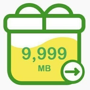 即決 匿名 mineo マイネオ パケットギフト 約10GB（9999MB）の画像1