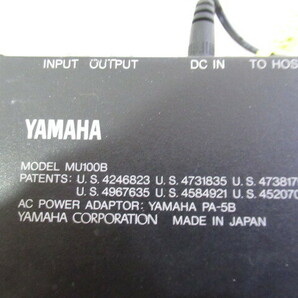 ■中古現状売■YAMAHA/ヤマハ トーンジェネレーター 本体のみ Model:MU100B 通電確認のみの画像4