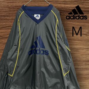 美品！古着！adidas/アディダス　ナイロンプルオーバージャケット　Ｍ　大きめ