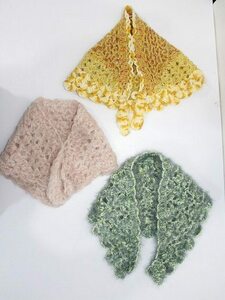 SD(1/3 doll size )/ knitted shawl 3 point set S-23-11-22-140-KD-ZS