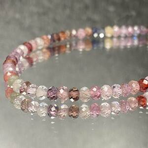 《bracelet》宝石質高品質　天然石オーラライト23 多面カット