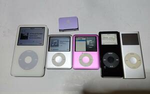 Apple iPod 30GB ,8GB ,4GB ,2GB ,1GB,通電確認済み、ipod MASA 、６台まとめ売り、ジャンク品扱い