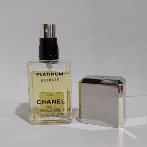 〔残量多☆50ml〕シャネル プラチナム エゴイスト オードゥ トワレット☆CHANEL PLATINUM EGOISTE EAU DE TOILETTE VAPORISAPOER SPRAYの画像2