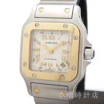 【中古】K18/SS　カルティエ　CARTIER　サントスガルベSM　20周年記念モデル　W20045C4　レディース　自動巻き　OH・外装仕上げ済み_画像1