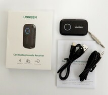 【1円スタート】UGREEN 5.3 Bluetooth オーディオレシーバー 3.5mm 受信機 1円 TER01_1271_画像1