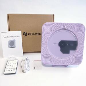 [ one jpy start ]Yintiny portable CD player Bluetooth correspondence purple CD1-101[1 jpy ]AKI01_2471