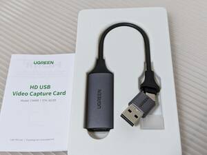 【一円スタート】UGREEN HDMI キャプチャーボード Switch対応 UVC「1円」IKE01_1390