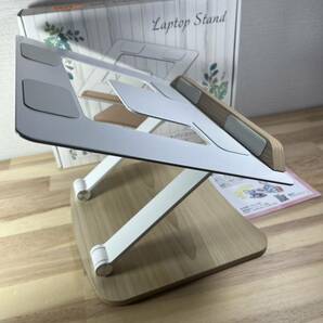 【一円スタート】lapyop stand 暮らしにやさしく溶け込むノートパソコンスタンド 縦23.5*3横0cm「1円」URA01_2773の画像2