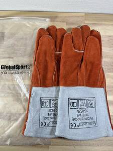 [ one jpy start ] glow bar sport heat-resisting glove camp glove bbq gloves stove .. fire welding wood stove reverse side nappy [1 jpy ]URA01_2814