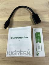 【一円スタート】UGREEN OTG ケーブル Type C USB 3.0-USB A変換ケーブル オス-メス「1円」URA01_2848_画像1