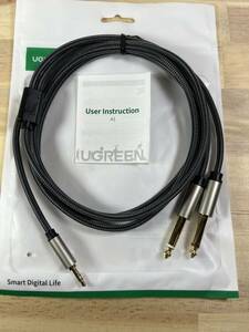 【一円スタート】UGREEN オーディオ変換ケーブル 2m「1円」URA01_2919