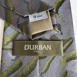 ダーバン（D'URBAN）紫緑柄ネクタイ