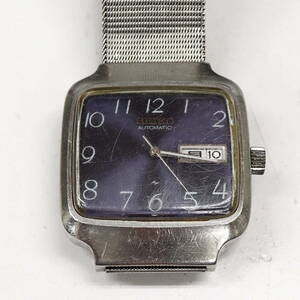 45788-180　SEIKO セイコー デイデイト 自動巻き メンズ 腕時計 2409-3010 　稼働品　ブルー？ネイビー？文字盤　送料180円～本体風防小傷