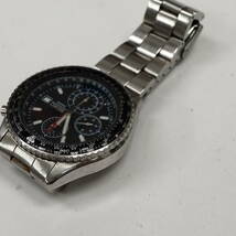 45787-520　SEIKO セイコー 腕時計 SND253P1 7T92-0CF0 ブラック シルバー ウォッチ クロノグラフ カレンダー送料520円～　junk品_画像3