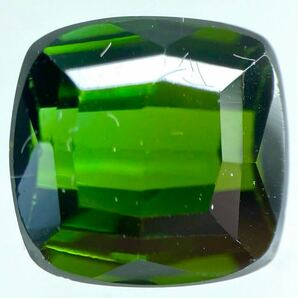 3ctUP!!●天然グリーントルマリン3.100ct●a 約8.1×8.0mm ルース 裸石 tourmaline Green 宝石 ジュエリー ソーティング テDG0の画像1