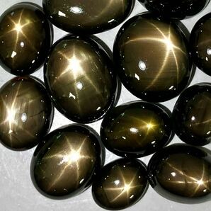 ●天然ブラックスターサファイア12点おまとめ100ct●a ルース 裸石 star sapphire jewelry コランダム 宝石 ジュエリー の画像1