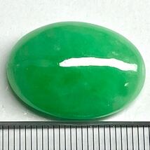 32ctUP!!●天然本翡翠32.125ct●a 約25.0×17.9mm ルース 裸石 宝石 ジュエリー ジェダイト jade jadeite jewelry DA0/DA0_画像1