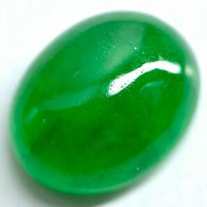●天然本翡翠3.950ct●a 約10.7×8.6mm ルース 裸石 宝石 ジュエリー ジェダイト jade jadeite jewelry EA0の画像1