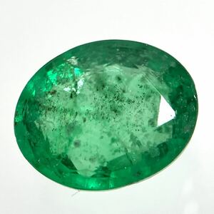 ●天然エメラルド0.623ct●a約6.2×5.0mmソーティング付 ルース 裸石 宝石 ジュエリーjewerly emerald S