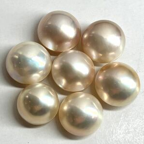 ●マベパール7点おまとめ●a 約13.5-15.0mm 15.6g/78ct pearl パール 半円真珠 ジュエリー jewelry 裸石 宝石 EA3の画像4