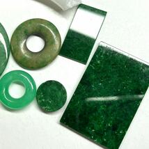 彫刻!!●天然本翡翠7点おまとめ100ct●a ルース 裸石 宝石 ジュエリー jewelry ジェイダイト jadite jade ヒスイ ひすい_画像2