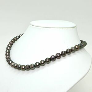 ●アコヤ本真珠ネックレス●A 45.4g 45.5cm 8.0-8.5mm珠 パール pearl necklaces silver ジュエリー EA0/EA0の画像3