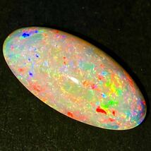 遊色効果抜群!!●天然オパール5.533ct●a 19.3×9.3mm ルース 裸石 宝石 ジュエリー jewelry opal DA0/DA0 テEA6_画像1