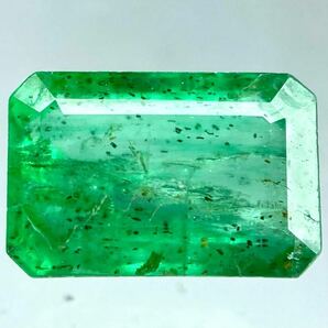 ●天然エメラルド1.109ct●a約4.7×7.4mmソーティング付 ルース 裸石 宝石 ジュエリーjewerly emerald EA0の画像1