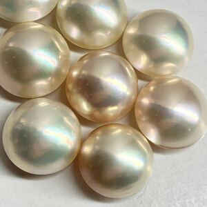 ●マベパール8点おまとめ●a 約13.5-14.4mm 13.5g/53ct pearl パール 半円真珠 ジュエリー jewelry 裸石 宝石 EB4