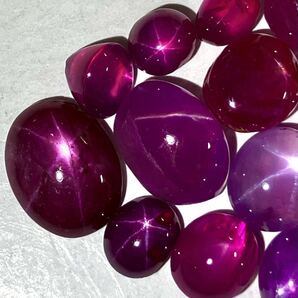 ●天然スタールビー13点おまとめ20ct●a ルース 裸石 star ruby jewelry コランダム 宝石 ジュエリー の画像2