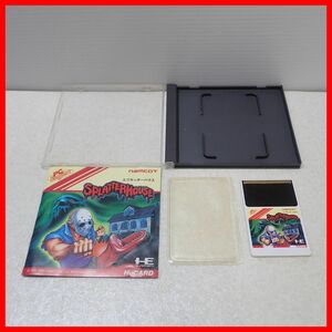 ☆動作保証品 PCE PCエンジン Huカード SPLATTERHOUSE スプラッターハウス namcot ナムコ 箱説付【PP